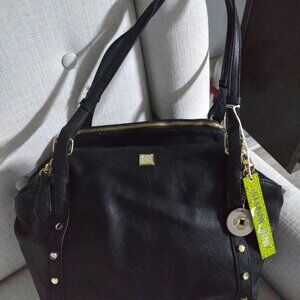 Gianni Bini Black leather Purse  Shoulder bag and a strap for crossbody option